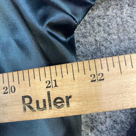 Delsey Paris Satin Jacket M Blue Vintage Embroidered Nylon  Made in USA - Picture 5 of 9